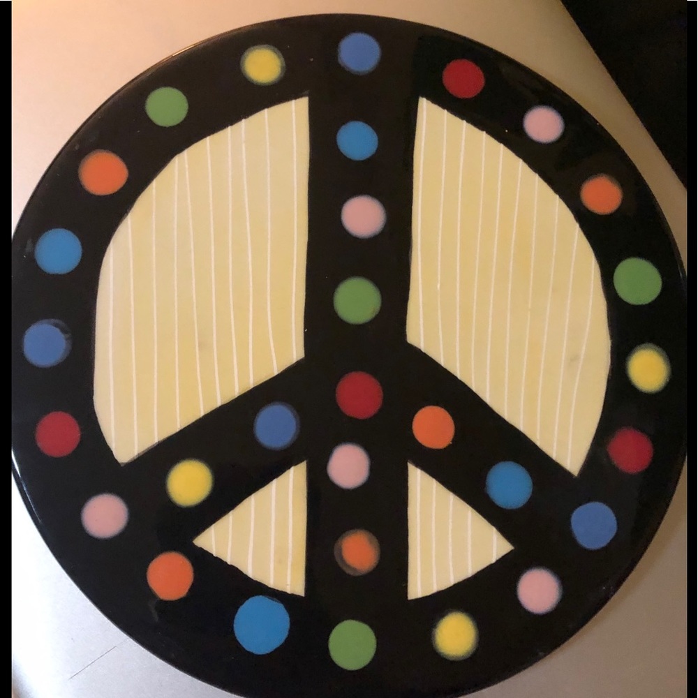 Large coton color attachment peace sign